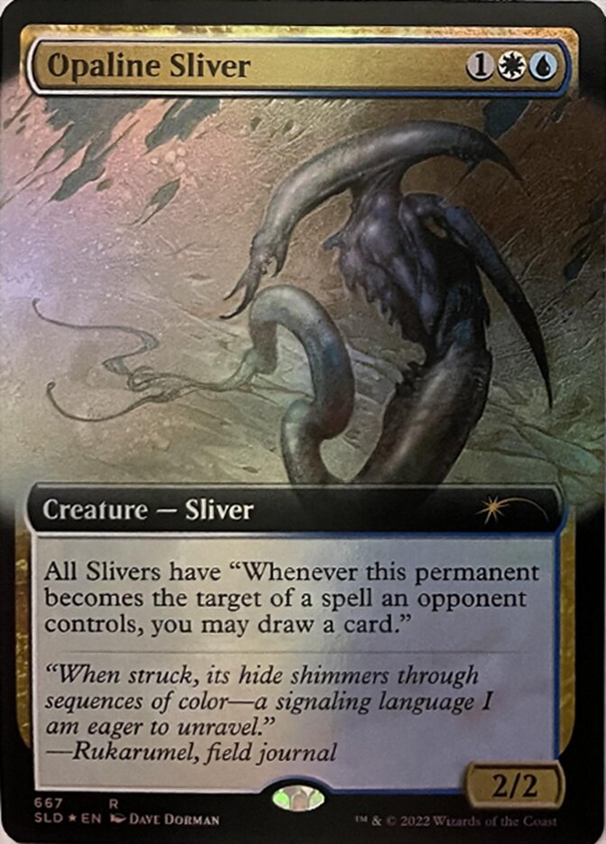 Opaline Sliver (Extended Art) [Secret Lair Drop Promos] - Destination Retro