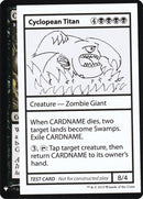 Cyclopean Titan [Mystery Booster Playtest Cards] - Destination Retro