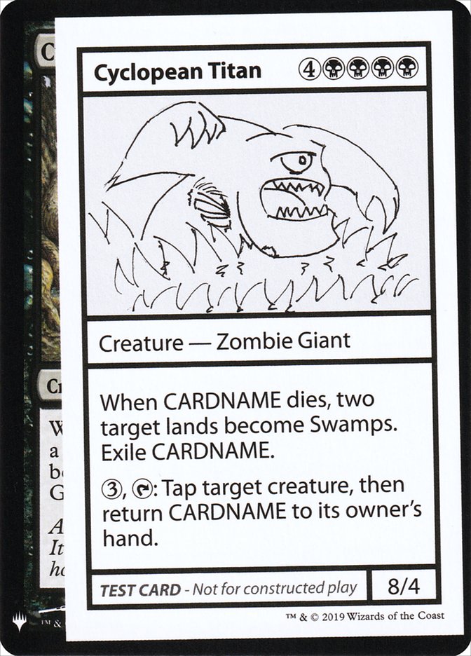 Cyclopean Titan [Mystery Booster Playtest Cards] - Destination Retro