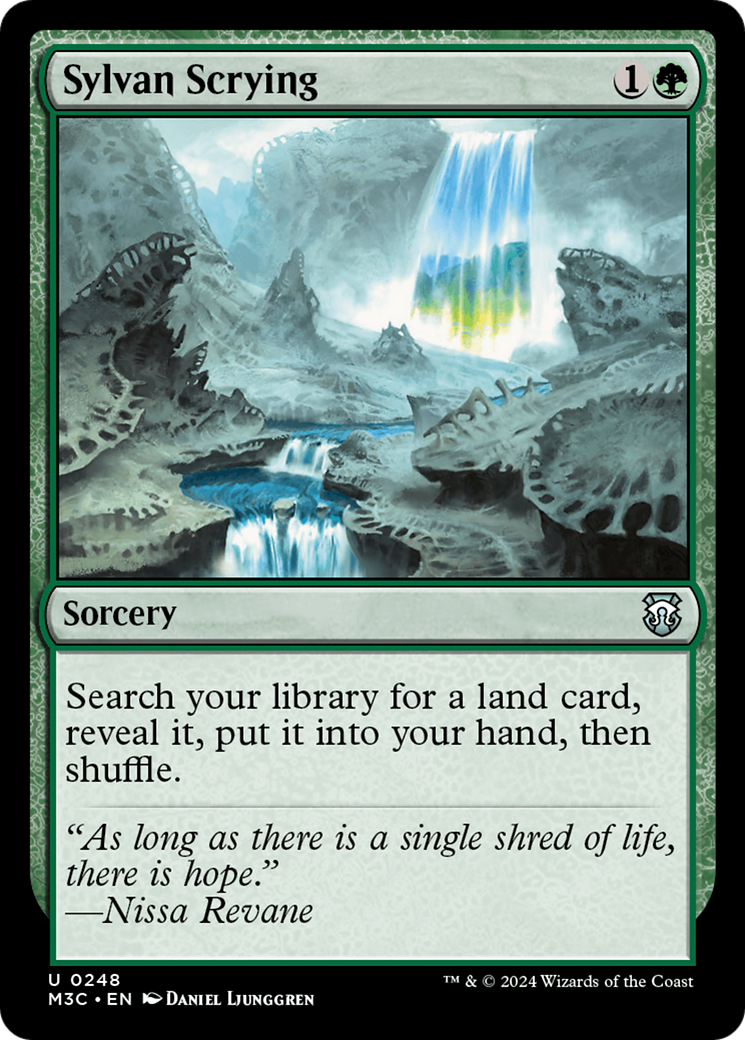 Sylvan Scrying (Ripple Foil) [Modern Horizons 3 Commander] - Destination Retro