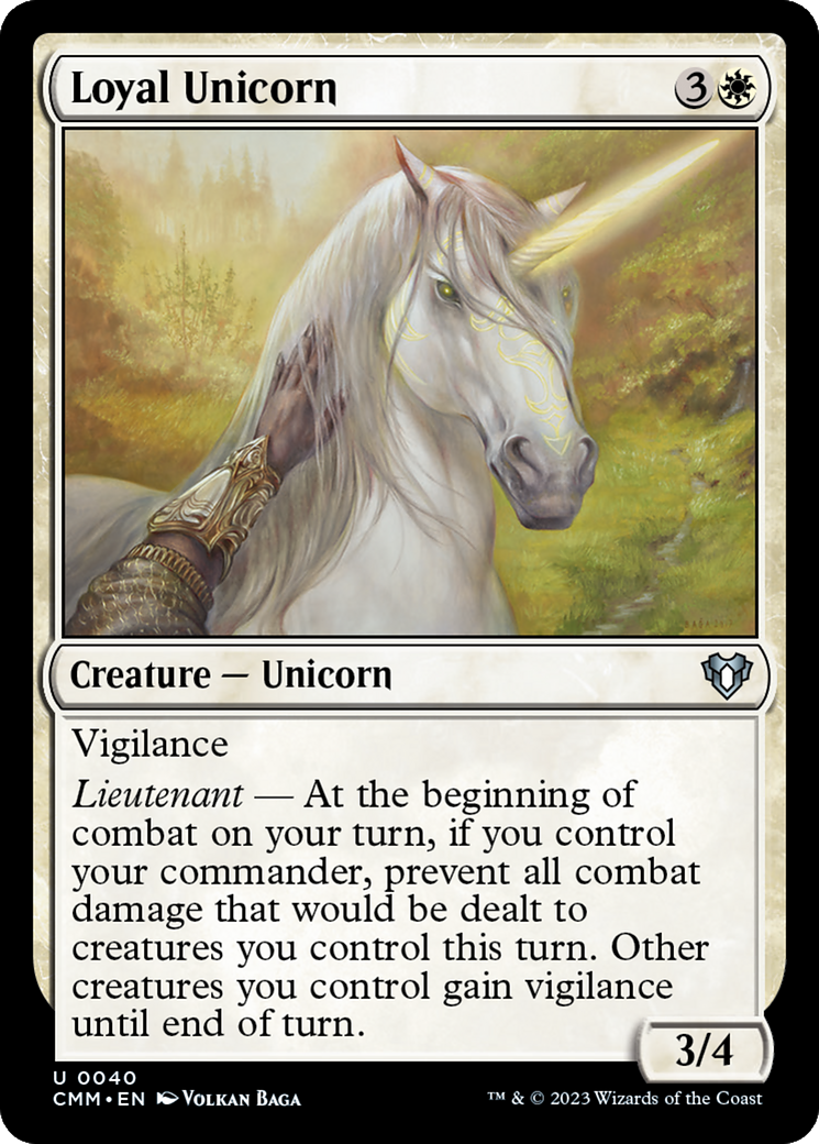 Loyal Unicorn [Commander Masters] - Destination Retro