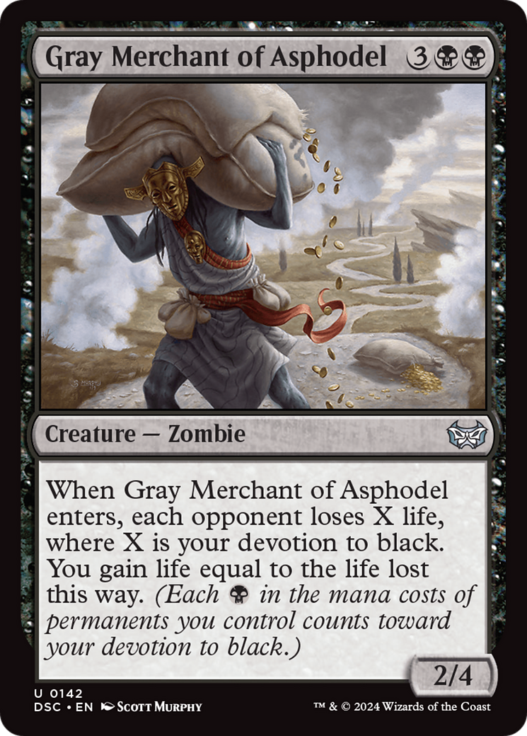 Gray Merchant of Asphodel [Duskmourn: House of Horror Commander] - Destination Retro