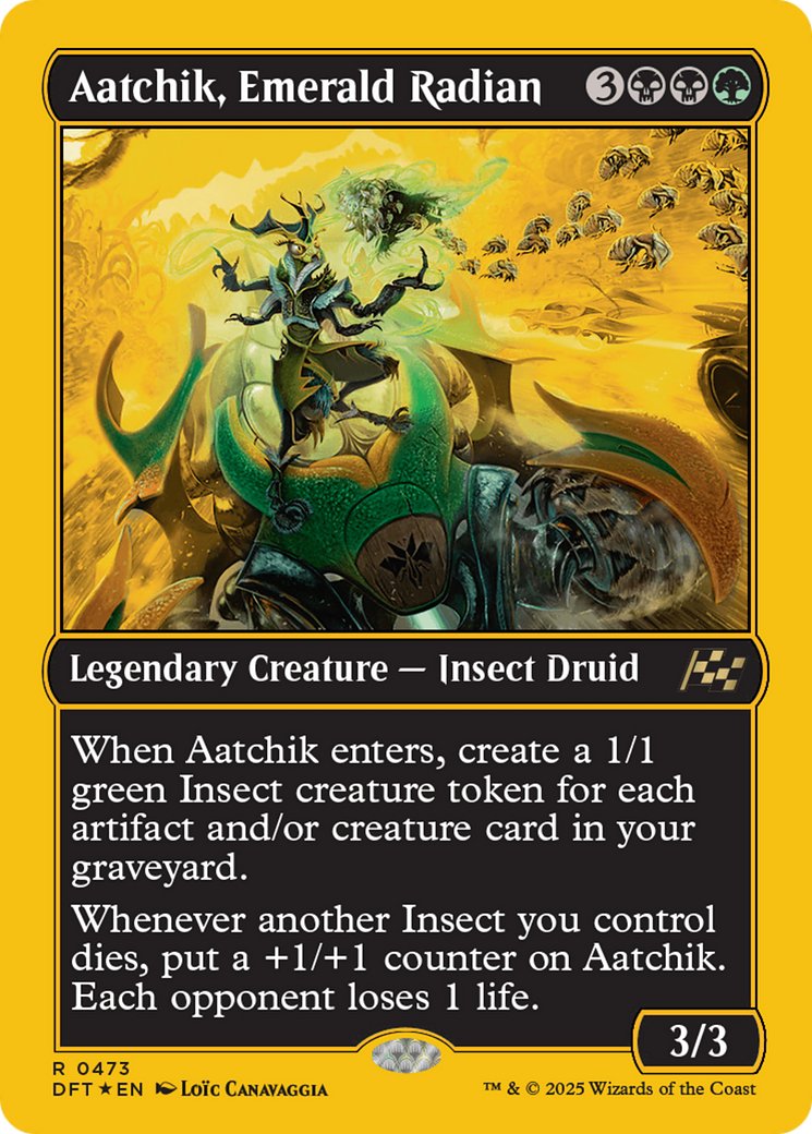 Aatchik, Emerald Radian (First-Place Foil) [Aetherdrift] - Destination Retro