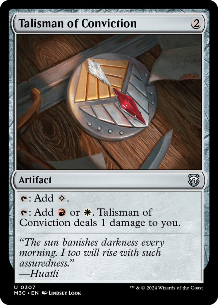 Talisman of Conviction (Ripple Foil) [Modern Horizons 3 Commander] - Destination Retro