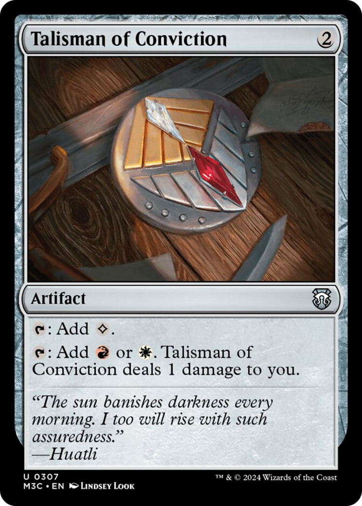 Talisman of Conviction (Ripple Foil) [Modern Horizons 3 Commander]