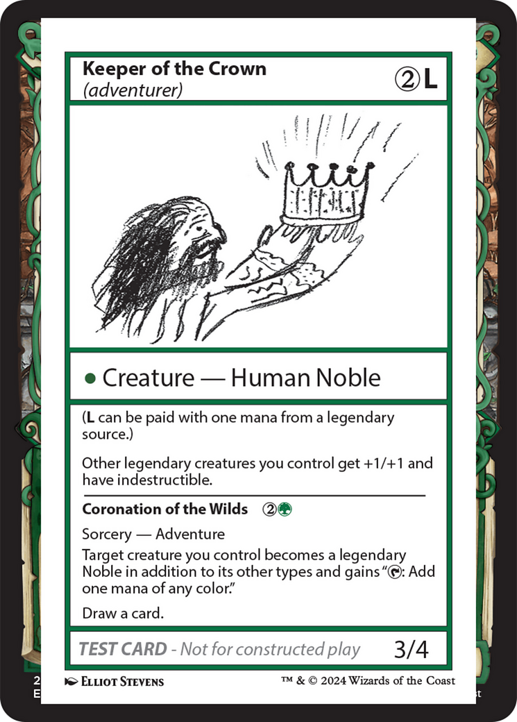 Keeper of the Crown (adventurer) [Mystery Booster 2 Playtest Cards] - Destination Retro