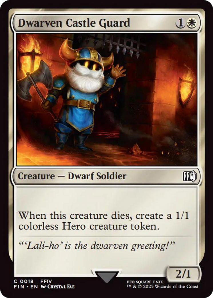 Dwarven Castle Guard [FINAL FANTASY] - Destination Retro