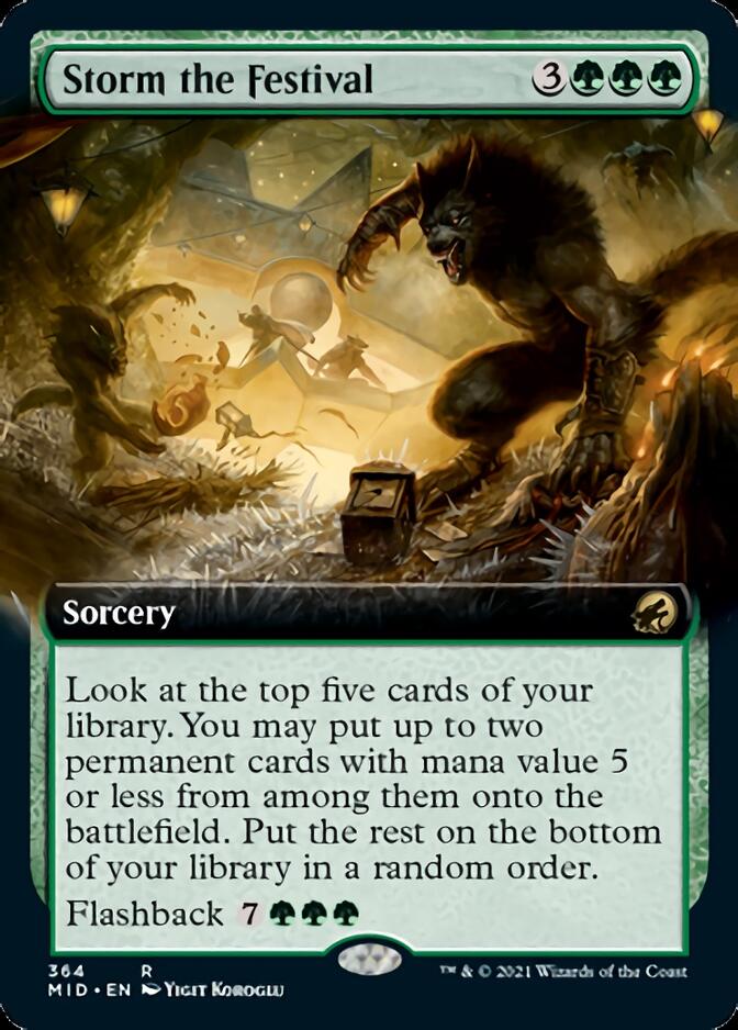 Storm the Festival (Extended Art) [Innistrad: Midnight Hunt] - Destination Retro