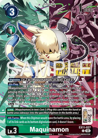Maquinamon [EX11-027] (Regionals 26-27 Season 2 Finalist) [Dawn of Liberator]