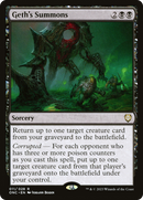 Geth's Summons [Phyrexia: All Will Be One Commander] - Destination Retro