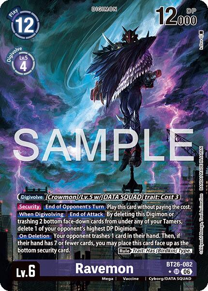 Ravemon [BT26-082] (Alternate Art) [Timeless Bonds] - Destination Retro