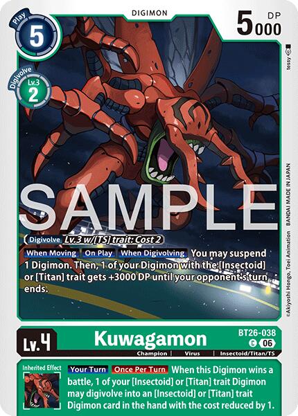 Kuwagamon [BT26-038] [Timeless Bonds] - Destination Retro