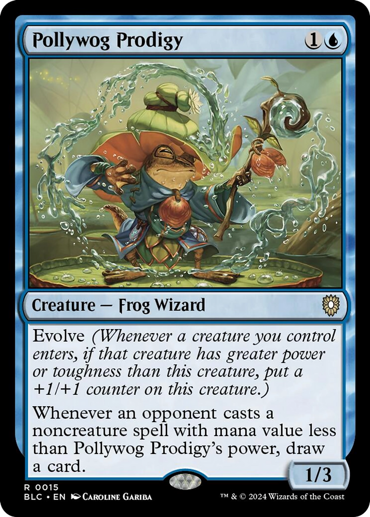 Pollywog Prodigy [Bloomburrow Commander] - Destination Retro