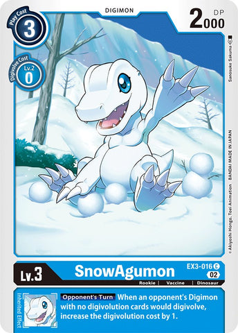 SnowAgumon [EX3-016] [Draconic Roar] - Destination Retro