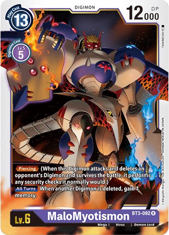MaloMyotismon [BT3-092] (Revision Pack 2021) [Release Special Booster Promos] - Destination Retro