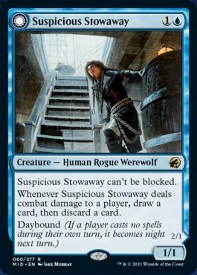 Suspicious Stowaway // Seafaring Werewolf [Innistrad: Midnight Hunt] - Destination Retro