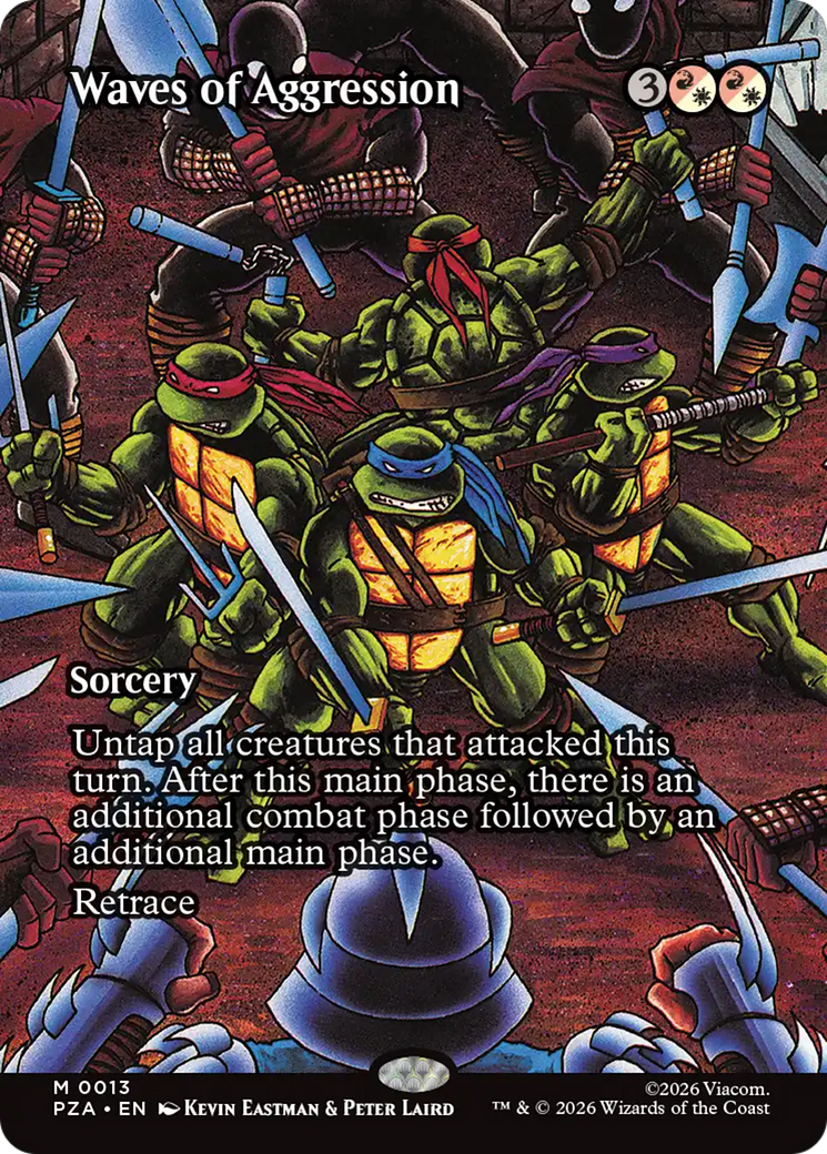 Waves of Aggression (Borderless) [Teenage Mutant Ninja Turtles Eternal-Legal] - Destination Retro