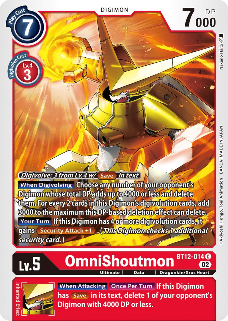 OmniShoutmon [BT12-014] [Across Time] - Destination Retro