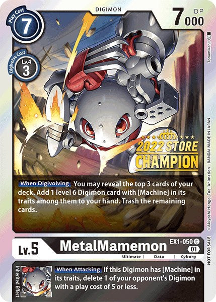MetalMamemon [EX1-050] (2022 Store Champion) [Classic Collection Promos] - Destination Retro