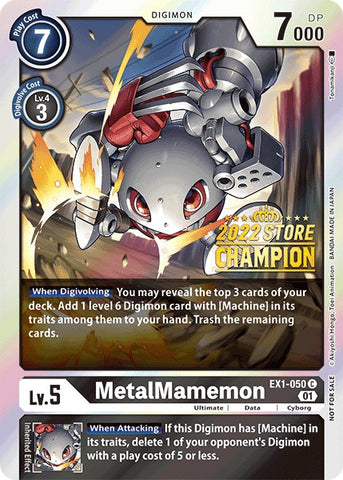 MetalMamemon [EX1-050] (2022 Store Champion) [Classic Collection Promos] - Destination Retro