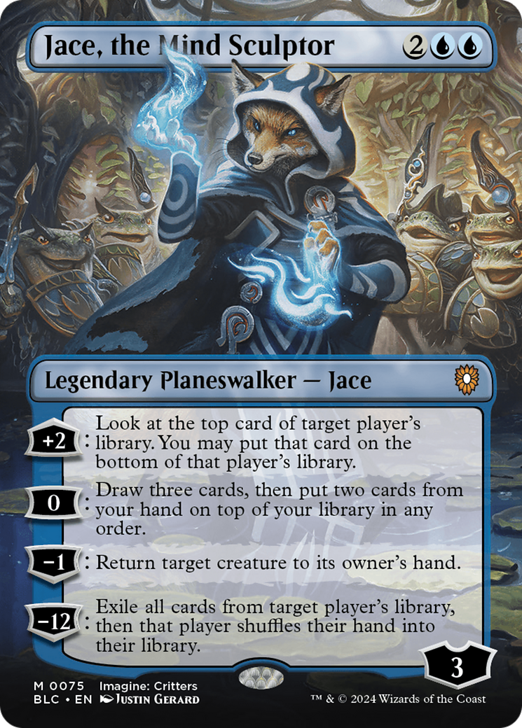 Jace, the Mind Sculptor (Borderless) [Bloomburrow Commander] - Destination Retro