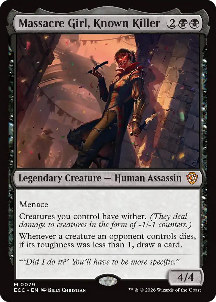Massacre Girl, Known Killer [Lorwyn Eclipsed Commander] - Destination Retro