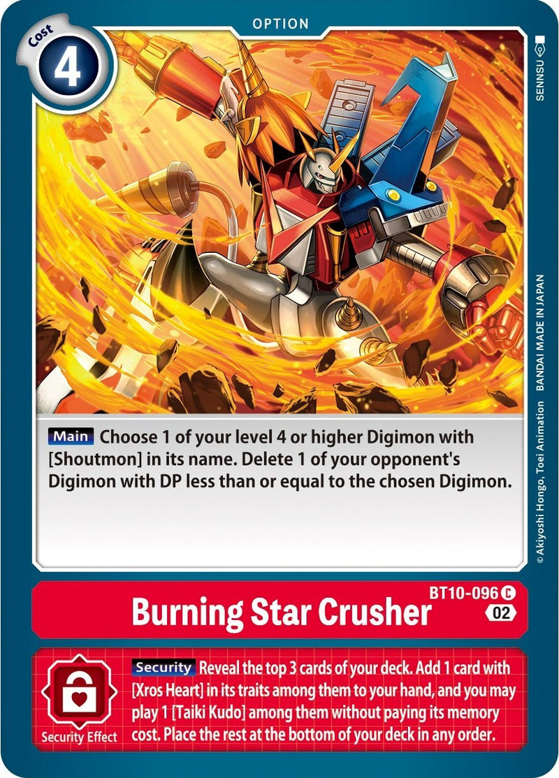 Burning Star Crusher [BT10-096] [Xros Encounter] - Destination Retro