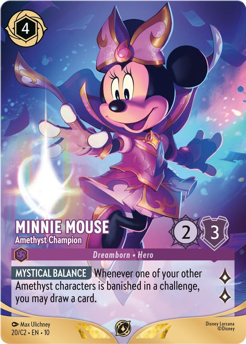 Minnie Mouse - Amethyst Champion (20) [Promo Cards] - Destination Retro