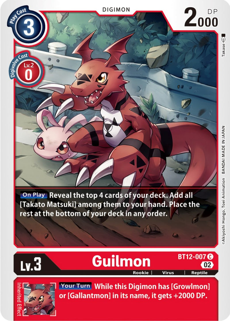 Guilmon [BT12-007] [Across Time] - Destination Retro