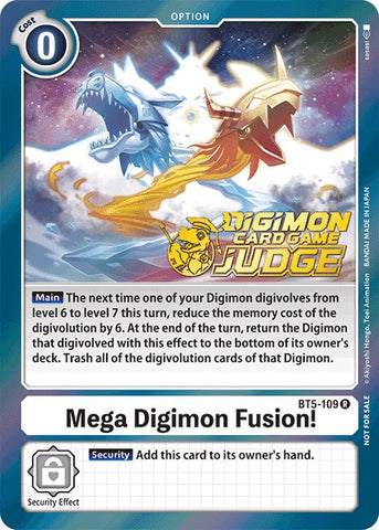 Mega Digimon Fusion! [BT5-109] (Judge Pack 1) [Battle of Omni Promos] - Destination Retro