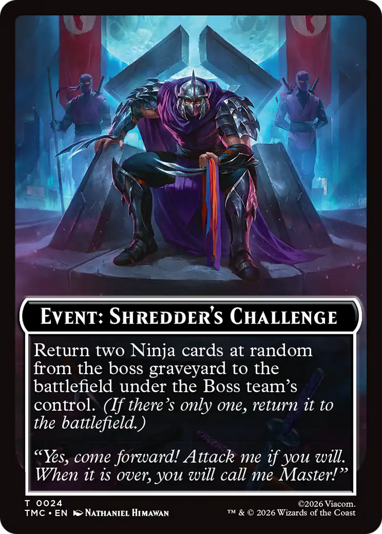 Event: Shredder's Challenge [Teenage Mutant Ninja Turtles Commander Tokens] - Destination Retro