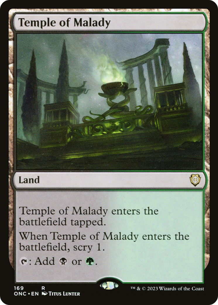 Temple of Malady [Phyrexia: All Will Be One Commander] - Destination Retro