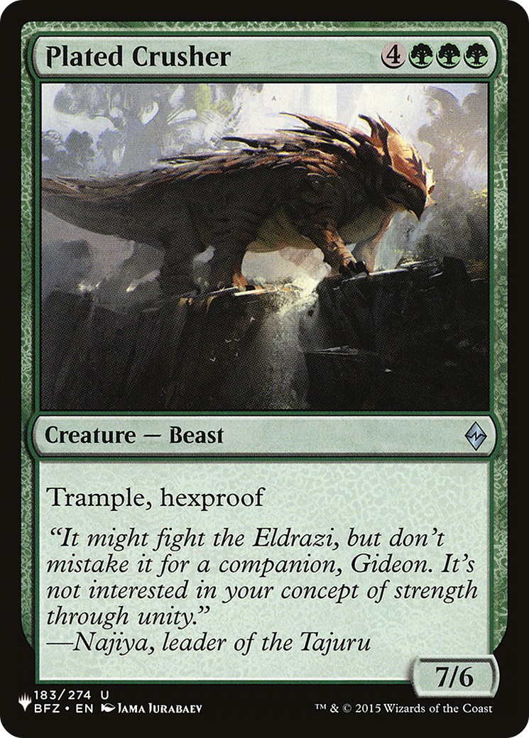 Plated Crusher [The List] - Destination Retro