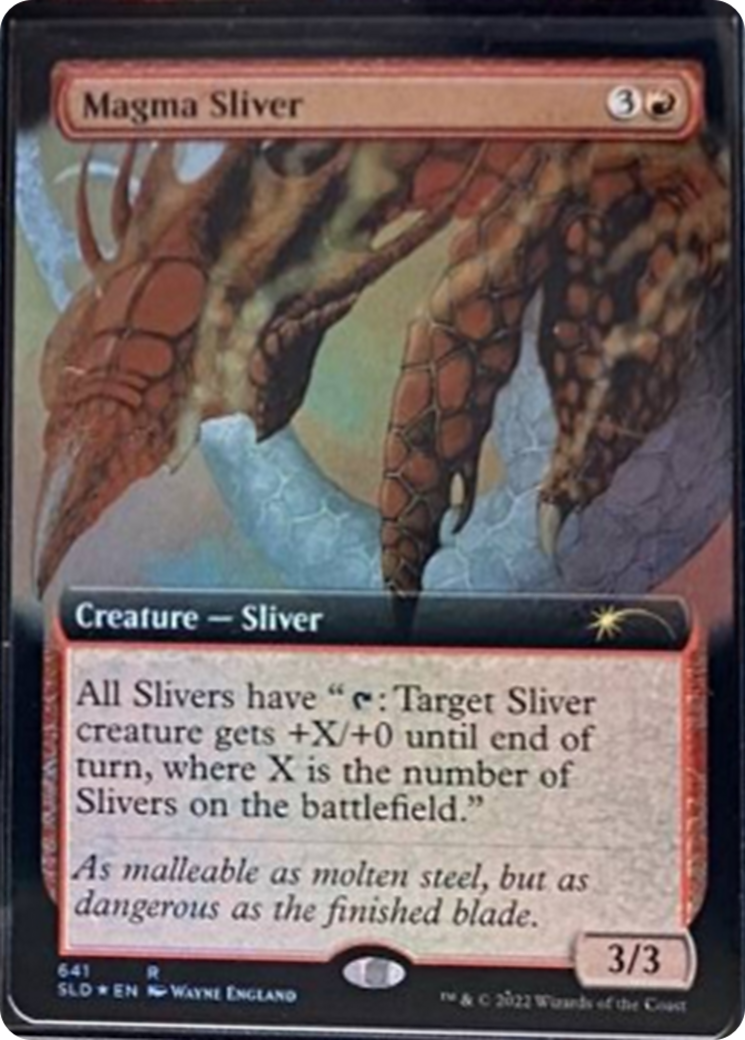 Magma Sliver (Extended Art) [Secret Lair Drop Series] - Destination Retro