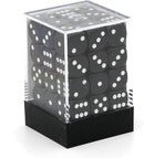 SUPPLIES - DICE - CHX 25808- OPAQUE 36D6 BLACK/WHITE 12MM - Destination Retro