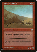 Wall of Granite [The List] - Destination Retro