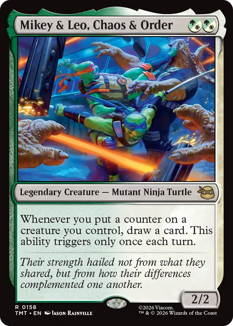 Mikey & Leo, Chaos & Order [Teenage Mutant Ninja Turtles] - Destination Retro