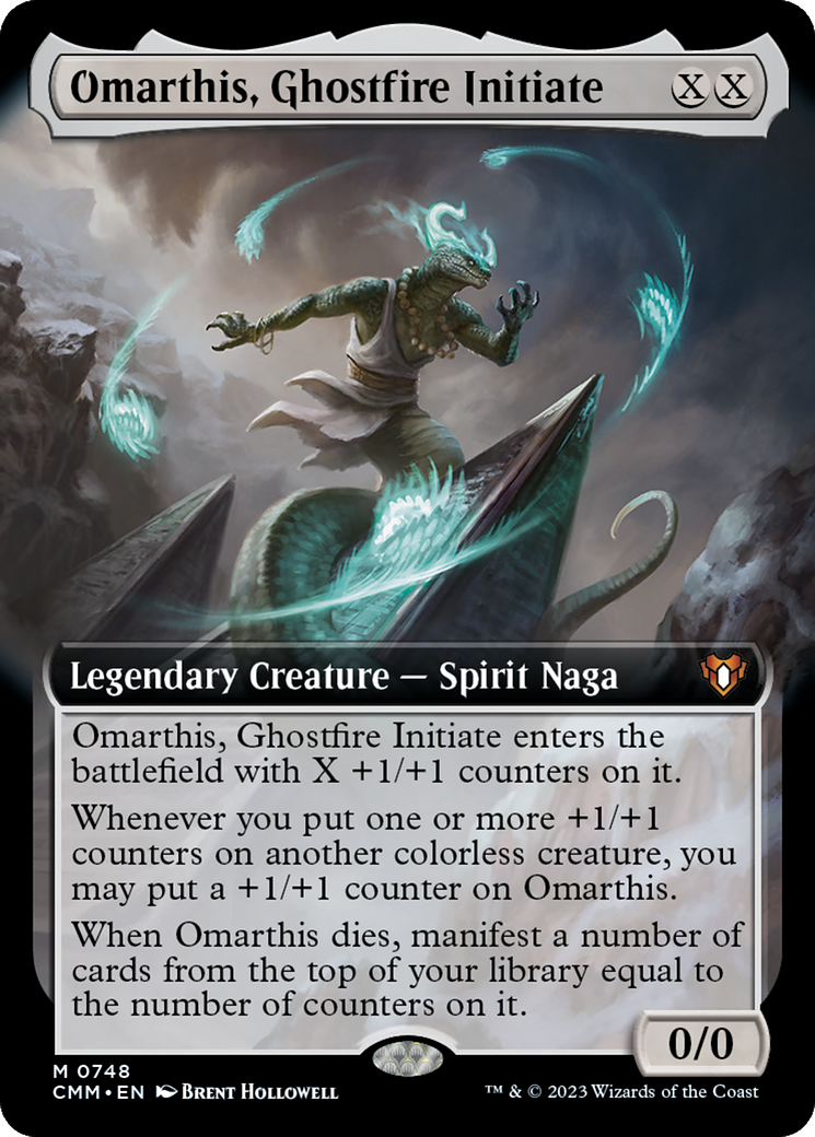 Omarthis, Ghostfire Initiate (Extended Art) [Commander Masters] - Destination Retro