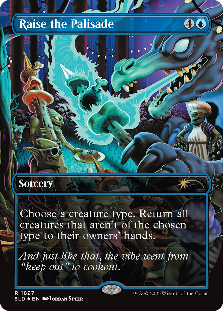 Raise the Palisade (Double Rainbow Foil) [Secret Lair Drop Series] - Destination Retro
