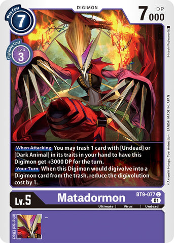 Matadormon [BT9-077] [X Record] - Destination Retro