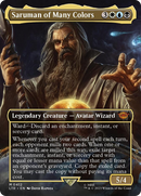 Saruman of Many Colors (Borderless Alternate Art) [The Lord of the Rings: Tales of Middle-Earth] - Destination Retro