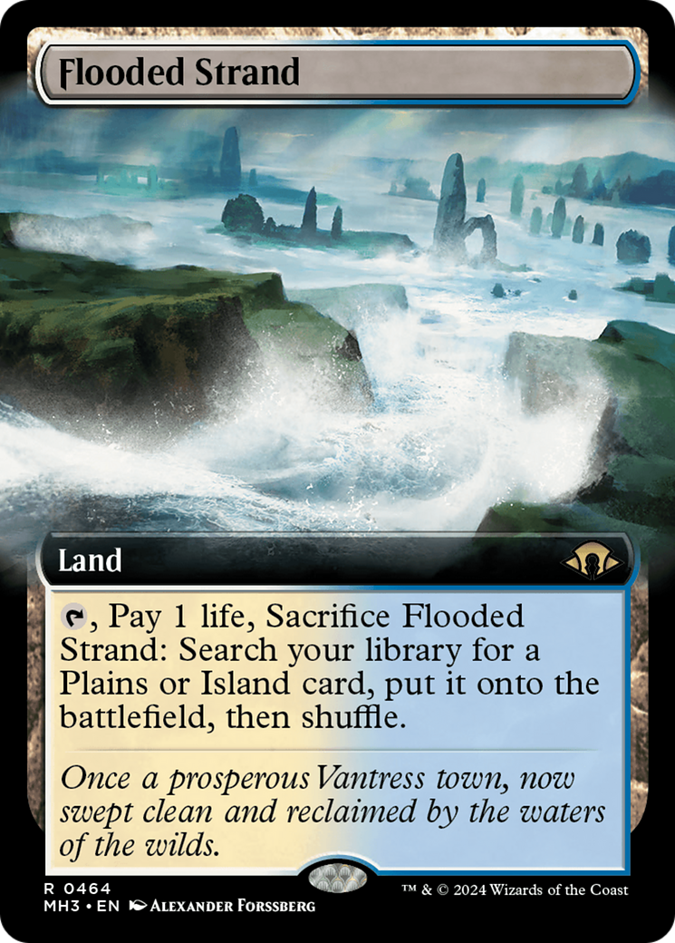 Flooded Strand (Extended Art) [Modern Horizons 3] - Destination Retro