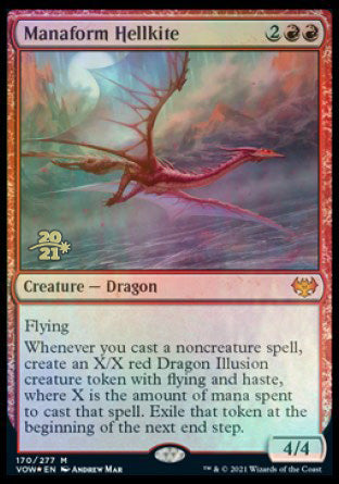 Manaform Hellkite [Innistrad: Crimson Vow Prerelease Promos] - Destination Retro