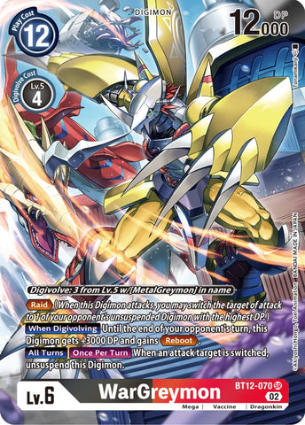 WarGreymon [BT12-070] (Alternate Art) [Across Time] - Destination Retro