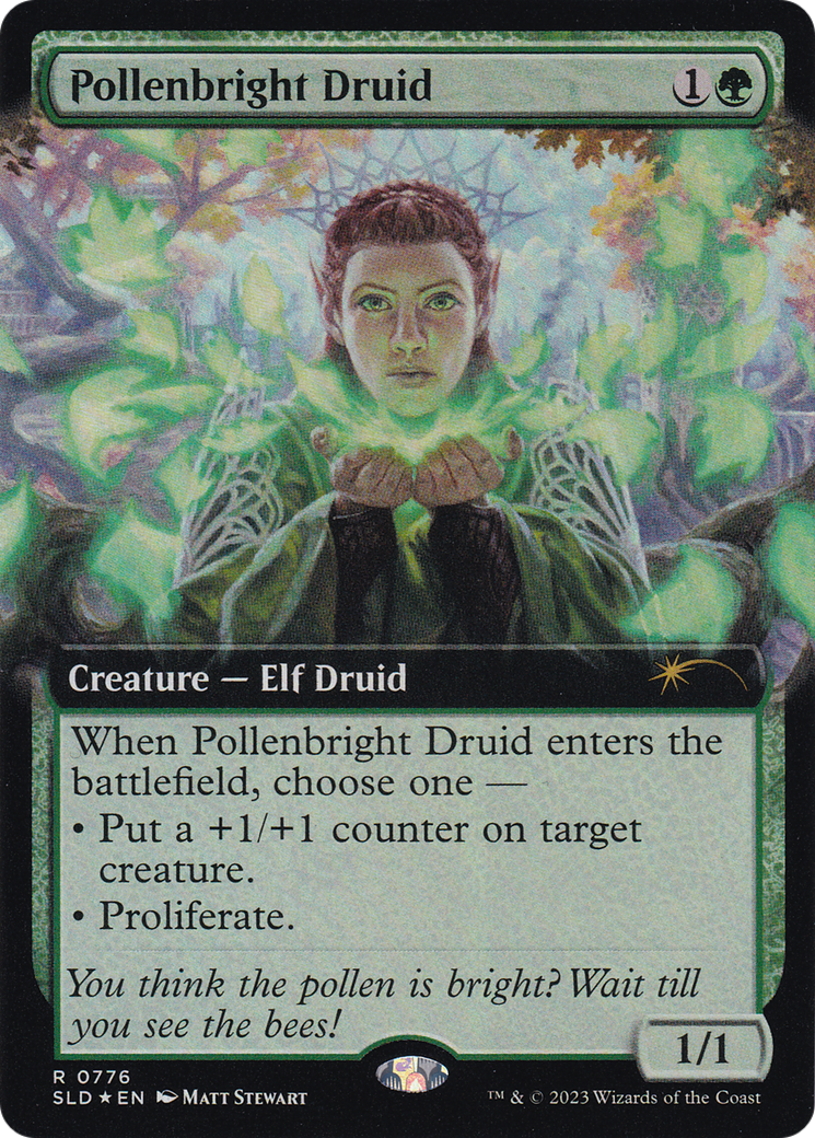 Pollenbright Druid (Extended Art) [Secret Lair Drop Series] - Destination Retro