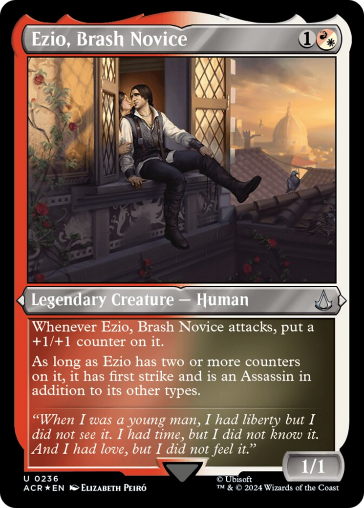Ezio, Brash Novice (Foil Etched) [Assassin's Creed] - Destination Retro