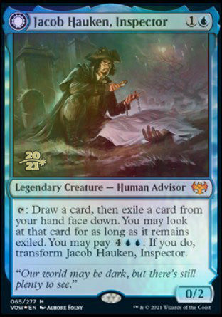 Jacob Hauken, Inspector // Hauken's Insight [Innistrad: Crimson Vow Prerelease Promos] - Destination Retro