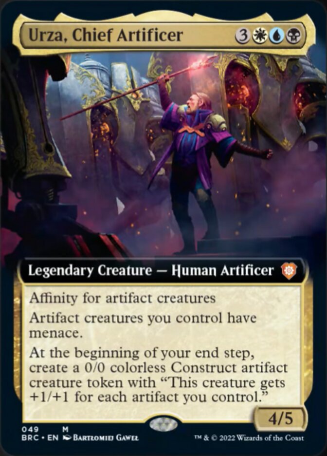 Urza, Chief Artificer (Extended Art) [The Brothers' War Commander] - Destination Retro
