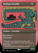 Lurking Crocodile (Foil Etched) [Secret Lair Drop Promos] - Destination Retro