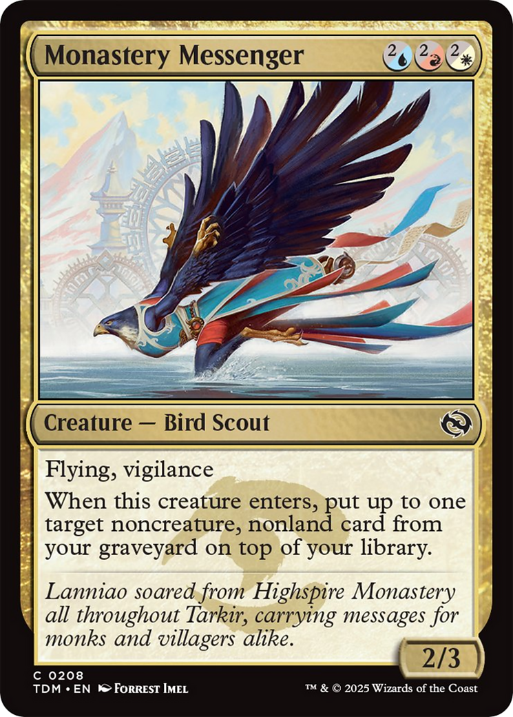 Monastery Messenger [Tarkir: Dragonstorm] - Destination Retro